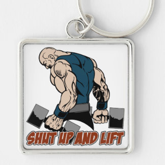 Shut Up and Lift Weightlifter Key Ring
