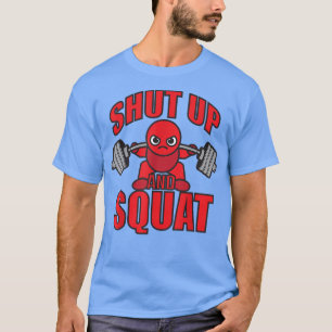 Shut Up And Squat Kawaii Lifter Cartoon Anime T-Shirt