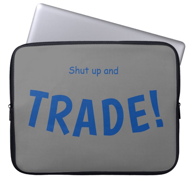 shut up and trade ,Electronics Bag (Front)