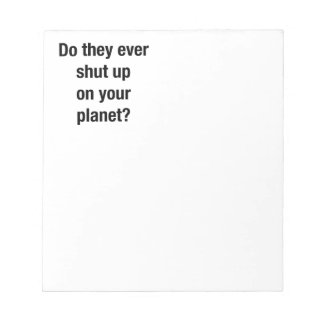 SHUT UP! NOTEPAD