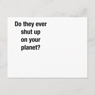 SHUT UP! POSTCARD