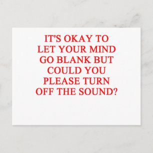 shut up! postcard