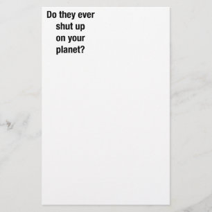 SHUT UP! STATIONERY