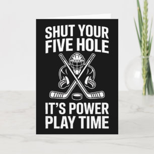 Shut Your Five Hole Goalie Ice Hockey (4) Card