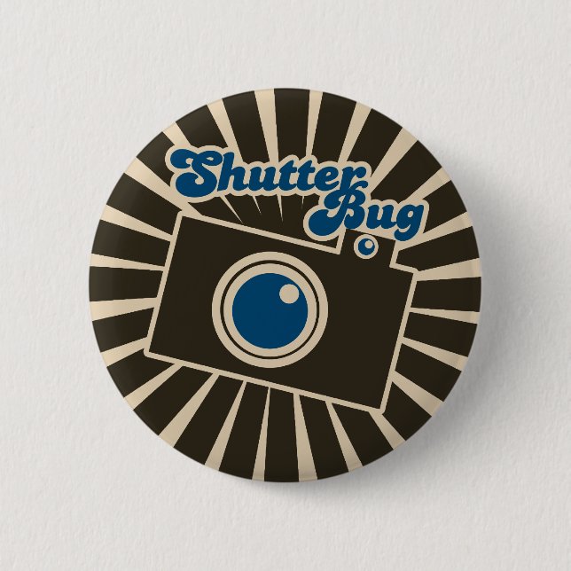 Shutterbug 6 Cm Round Badge (Front)