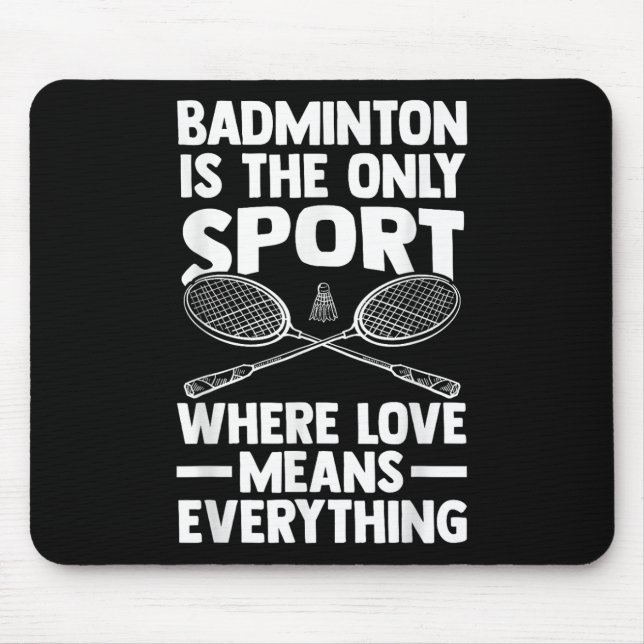 Shuttle Badminton 3  Mouse Pad (Front)