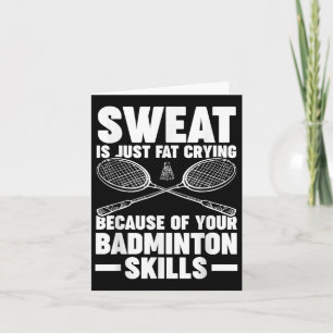 Shuttle Badminton  Card