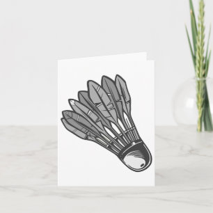 Shuttle Badminton Love Team Player Coach 1 Card