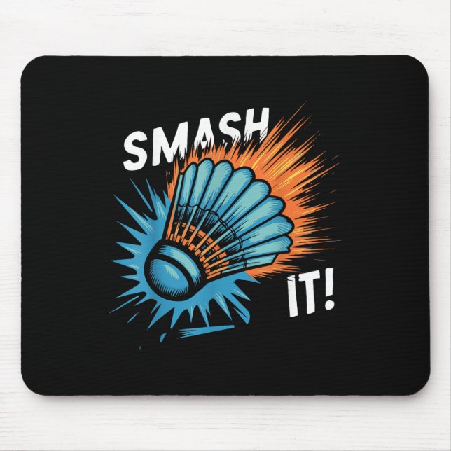 Shuttle Badminton Match  Mouse Pad (Front)