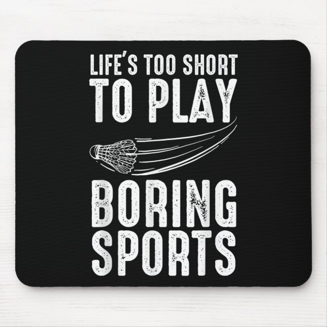 Shuttle Badminton  Mouse Pad (Front)