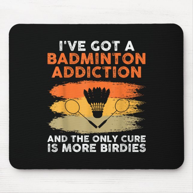 Shuttle Badminton Player 4  Mouse Pad (Front)