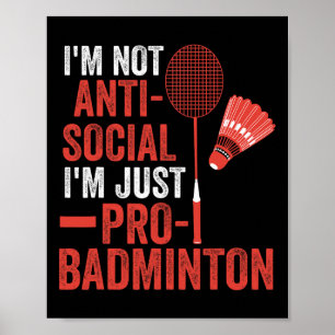 Shuttle Badminton Player 6  Poster