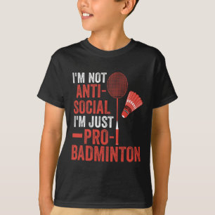 Shuttle Badminton Player 6 T-Shirt