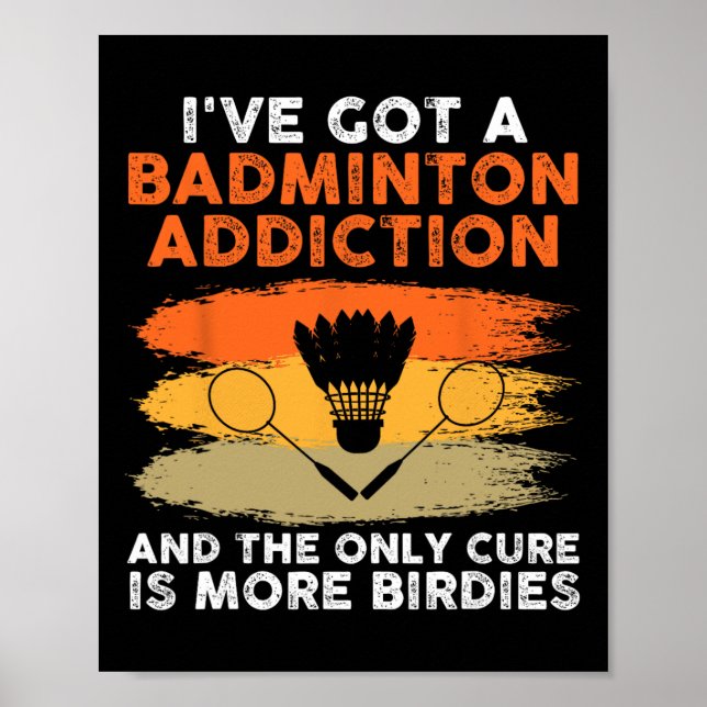 Shuttle Badminton Player 7  Poster (Front)