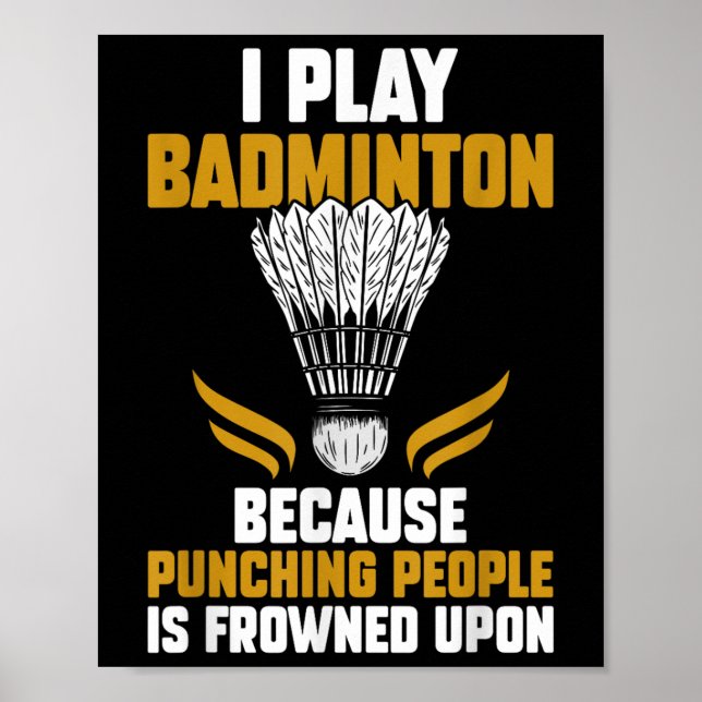 Shuttle Badminton Player _7  Poster (Front)