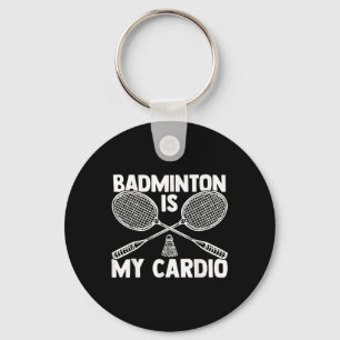 Shuttle Badminton Player 8 Key Ring
