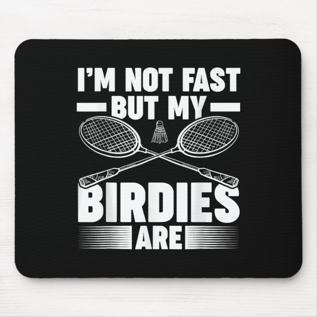 Shuttle Badminton Player _9  Mouse Pad (Front)