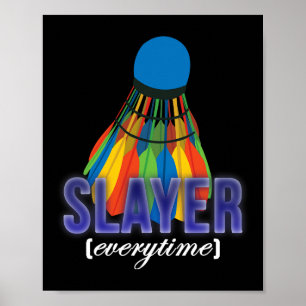Shuttle Badminton Player Quote Poster