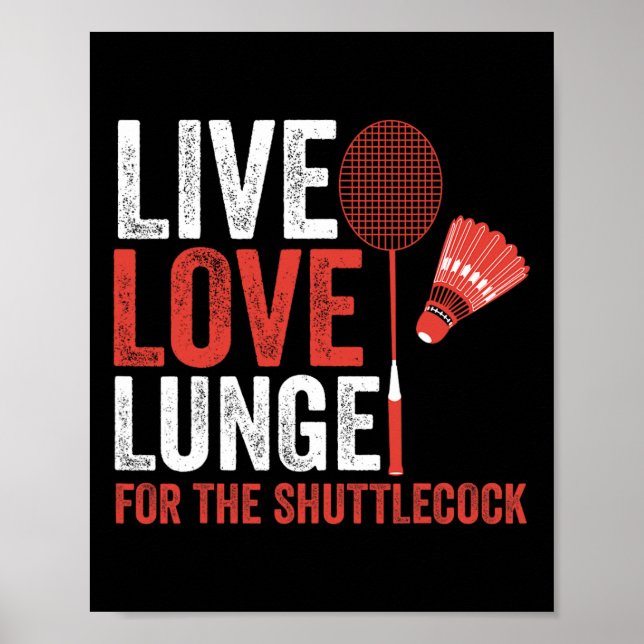 Shuttle Badminton  Poster (Front)