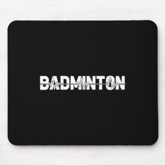 Shuttle Badminton - Racquet Court Player Ekg Heart Mouse Pad