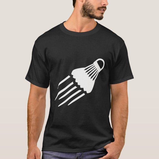 Shuttle Badminton  T-Shirt (Front)