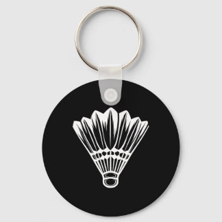 Shuttle Badmintonist Key Ring