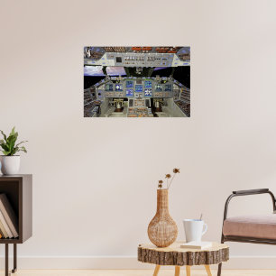 Shuttle cockpit poster