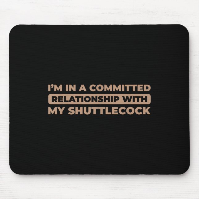 Shuttle Court - Racket Racquet Team Player Badmint Mouse Pad (Front)