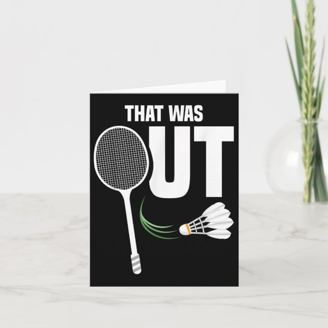 Shuttle Don´t Want Team Shuttle Coach Badminton  Card (Front)