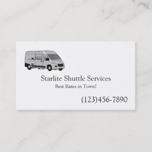 Shuttle Driver Ride Service Business Card