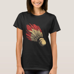 Shuttle Graphic Badmintonist T-Shirt