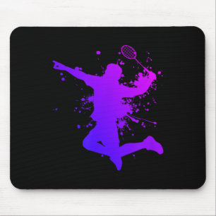 Shuttle Mens Squash Badminton Player Badminton Mouse Pad