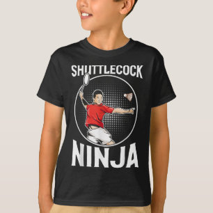 Shuttle Ninja Funny Badminton Player T-Shirt