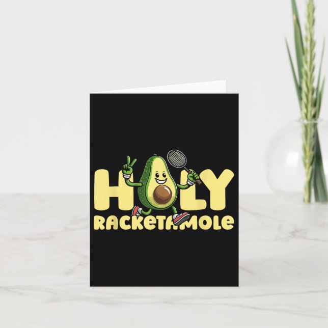Shuttle Racket - Team Badminton Avocado Holy Racke Card (Front)
