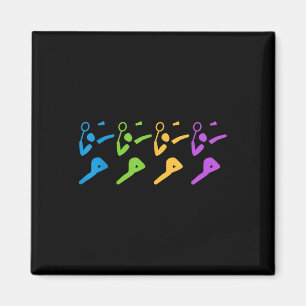 Shuttle Sport Setback Game Badminton Colourful Wom Magnet