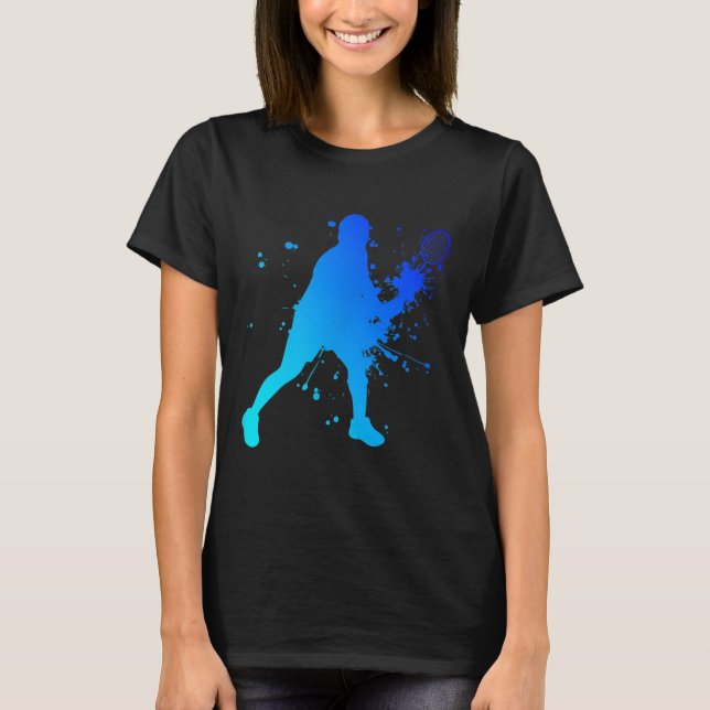 Shuttle Squash Badminton Player  T-Shirt (Front)