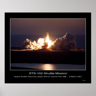 Shuttle-sts102-s-008 Poster