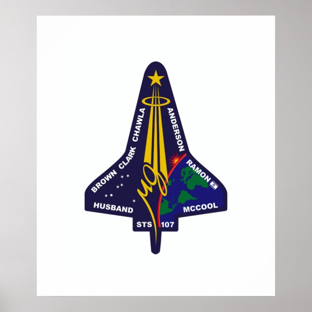 Shuttle-sts107-s-001 Poster (Front)