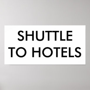 SHUTTLE TO HOTELS POSTER