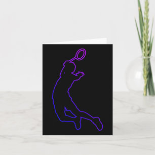 Shuttle Womens Mens Squash Badminton Card