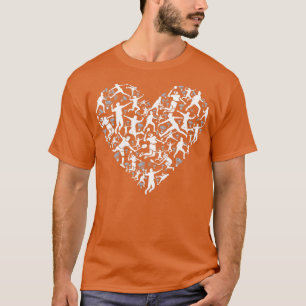 Shuttlecock As Heart Badminton  T-Shirt