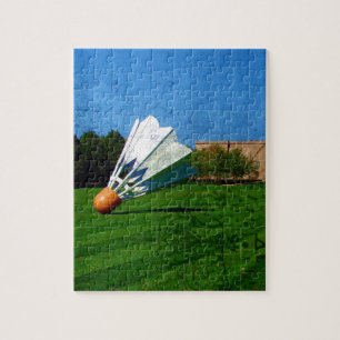 Shuttlecock on the Lawn Jigsaw Puzzle