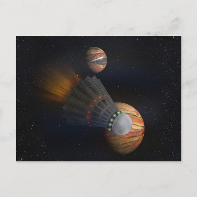 Shuttlecock Space Shuttle Postcard (Front)