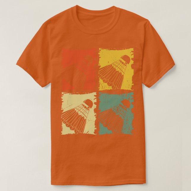 Shuttlecocks Badminton Ball Badminton Player T-Shirt (Design Front)