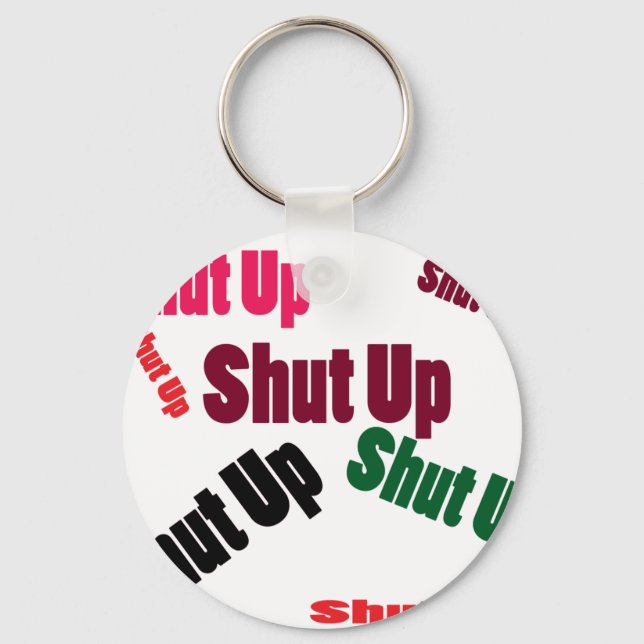 shutup key ring (Front)