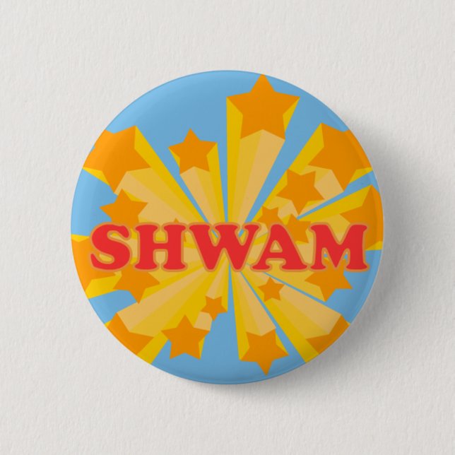 shwam 6 cm round badge (Front)
