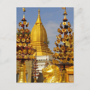 Shwe Zigon Pagoda complex in Bagan (Pagan), Postcard