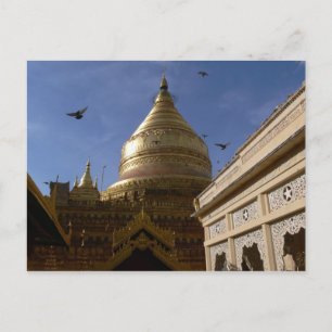 Shwe Zigon Pagoda Postcard
