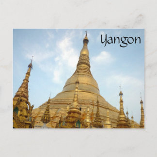 shwedagon golden tops postcard