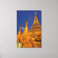 Shwedagon Pagoda at night, Myanmar